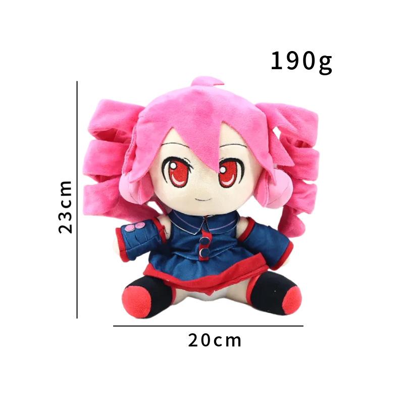 Rosa/Rotes Kasane Teto Plüschtier Stofftier Anime Teto Weiche Plüschtiere Sammlerfigur Puppe Geburtstag Weihnachtsgeschenke