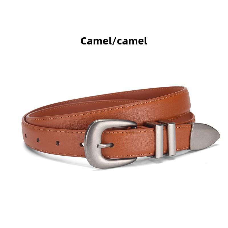Mei Mary Women's genuine leather belt - stylish and versatile waist belt for dresses, jeans, and pants