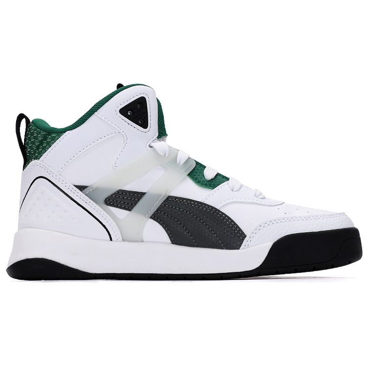 Puma Backcourt Mid Cyber Week Casual High-Top Sneakers Unisex Sneakers White Green 381129-03