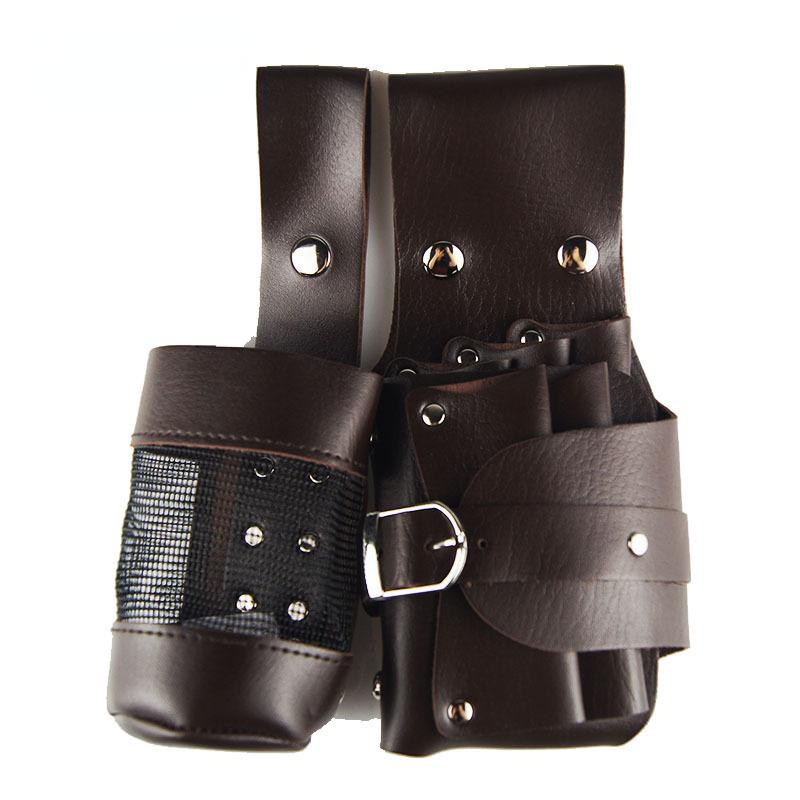 PU Leather Haircut Scissors Bag Professional Salon Pouch Bag Hairdressing Scissors Case Holster Electric Clipper Storager Bag