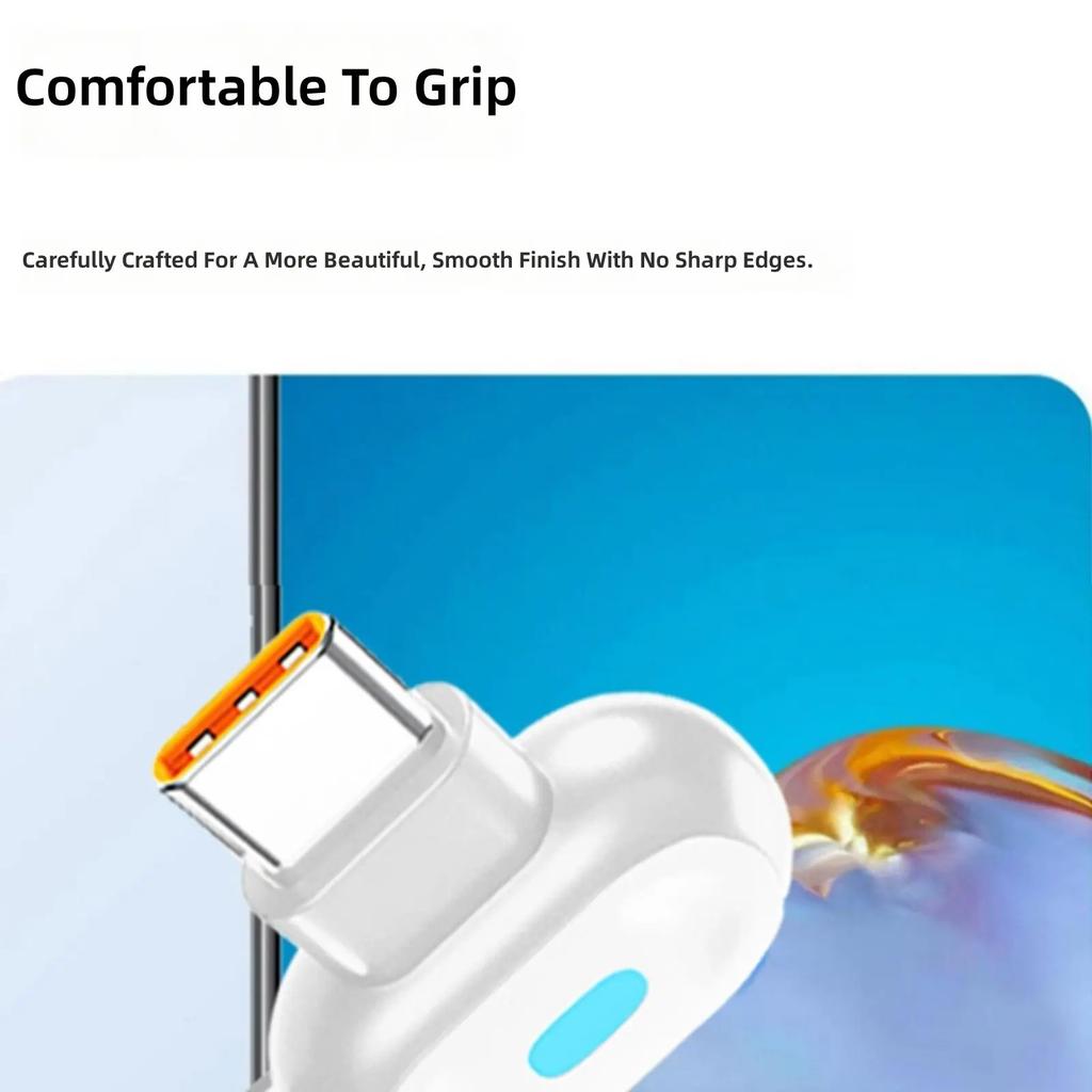 High Performances Type C Chargers Cable 120W Fast Charging Cord with Reinforced 90Degree Bend Connector For Durability