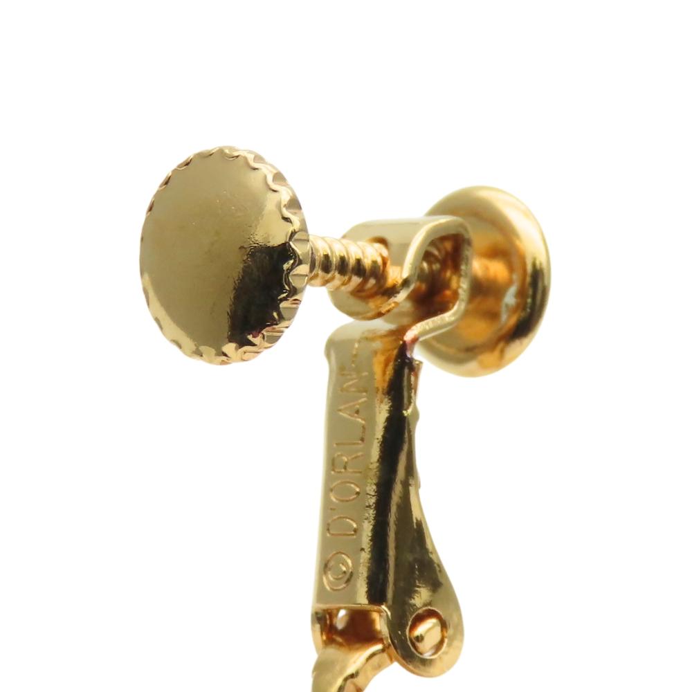 Cercei D'ORLAN Dolan metal/Rhinestone 4.7g placat cu aur roșu