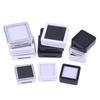 Transparent Gemstone Holder Flip Lid Crystal Display Case Packaging Jewelry Show  Jewelry