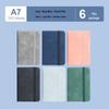 A7 Mini Pocket Notebook with Thick Leather Cover - Retro and Simple Design