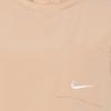 Nike T Shirts Women's Linen Yellow Crew Neck Moderate Straight Fit DQ6183-200