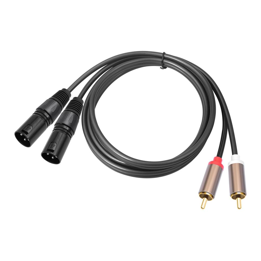 Top-Selling Dual RCA to XLR Male Audio Cable - 1.5m/3m Lengths Available