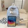Schoolbag Schoolbag Japanese 1011 New Ins Korean Version Simple Primary and Secondary School Backpack Large Capacity Solid Color Trend Backpack