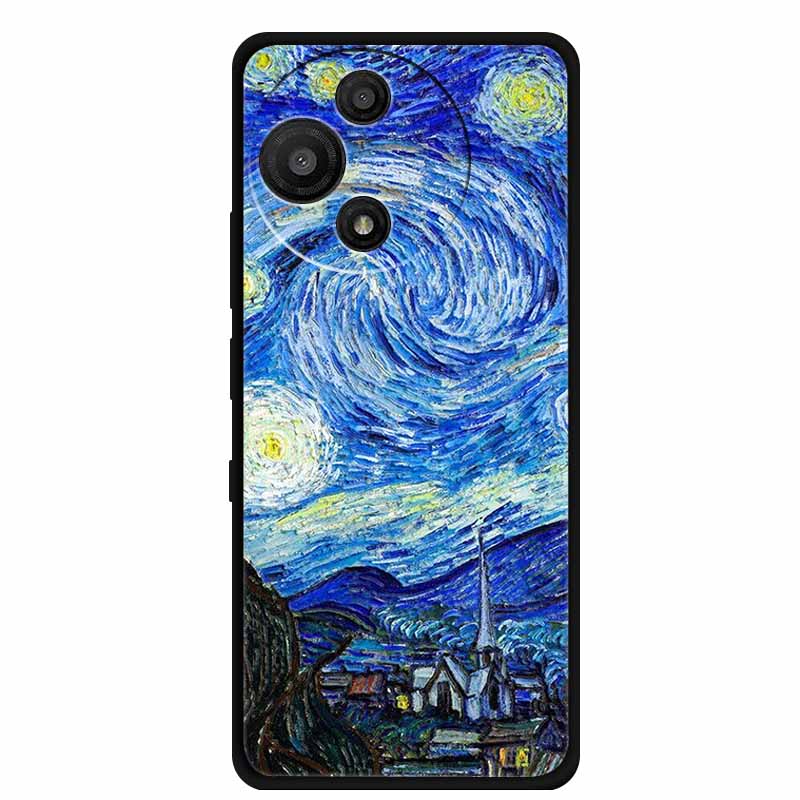 For TCL 60 SE Nxtpaper Case 3D Emboss Relief Flowers Black TPU Silicone Soft Back Cover Cases For TCL 60R Case 6.7" Fundas Bag