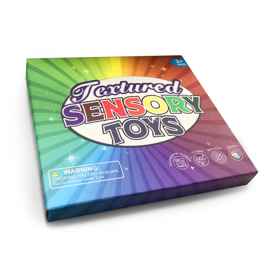 New Fidget Toys Sensory Stone 6 Pack Textured Worry Stone Social Emotional Feelings Toys For Special Needs Fidget Stress Toys