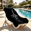 Fender Print Beach Towel Design, Soft, Lightweight. for Home Bathroom, Spa, Pool, Yoga, Surfing, Camping, Gift for Family, Friend