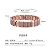 Copper Cross Pendant Bracelet Men Women Vintage Style Geometric Design Polished Finish Unisex Jewelry