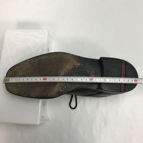 Lloyd Germany made genuine leather swirl moc shoes black 8 / 26.5(USED)