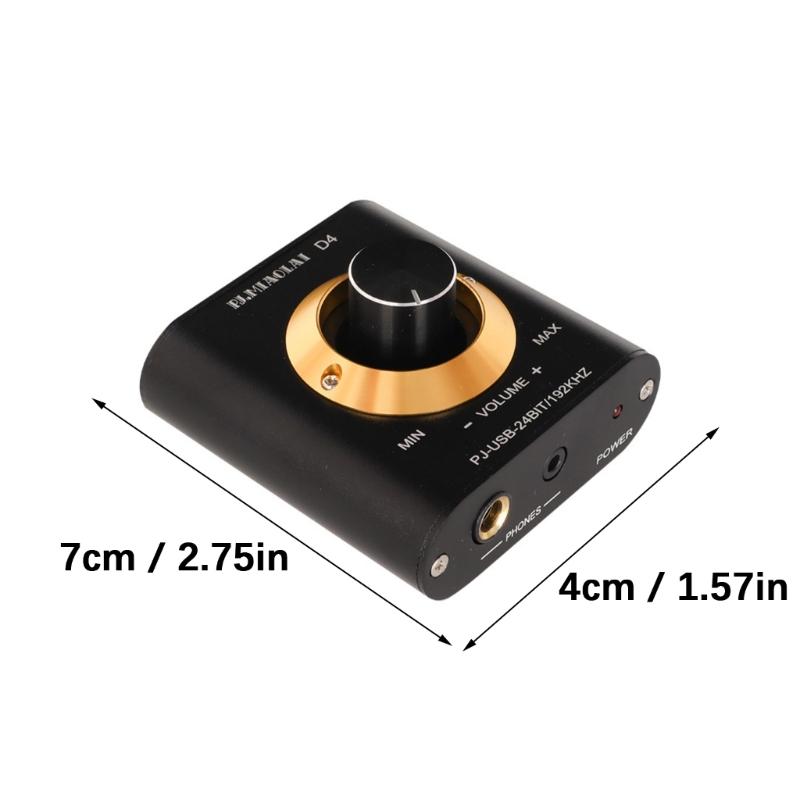 Audios Decoders External Sound Card For HiFi Music Volumes Control Knob USB Plugs and Play Desktop Notebook Compatibility
