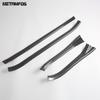 For Subaru Forester 2025 2026 Carbon Fiber Interior Exterior Door Sill Scuff Plate Welcome Pedal Entry Guard Car Accessories