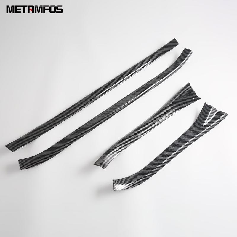 For Subaru Forester 2025 2026 Carbon Fiber Interior Exterior Door Sill Scuff Plate Welcome Pedal Entry Guard Car Accessories