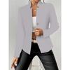 Women S Slim Fit Solid Color Long Sleeve Blazer Jacket