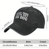Hold My Drink I Gotta Pet This Dog Cotton Baseball Cap Distressed Casual Unisex Hat