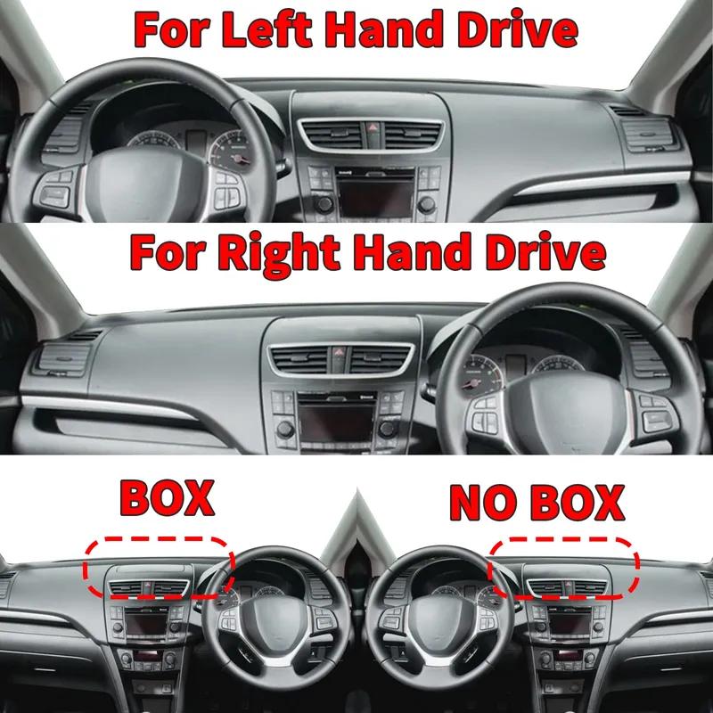 fit for Suzuki Swift Sport G3 FZ NZ AZH 2010-2016 Dashmat Dashboard Cover Pad Protective Carpet Car Accessories DashMat Sunshade