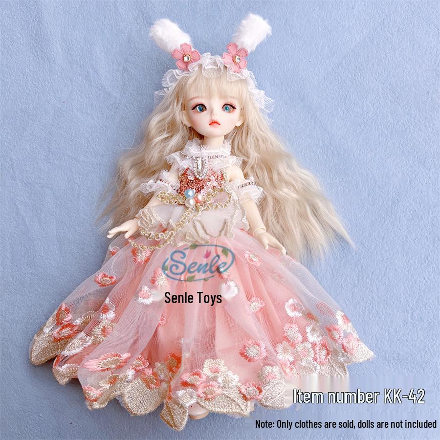 30 Cm BJD Doll Lolita Outfit Set - 6-Minute Dress Change for Girl's Gift