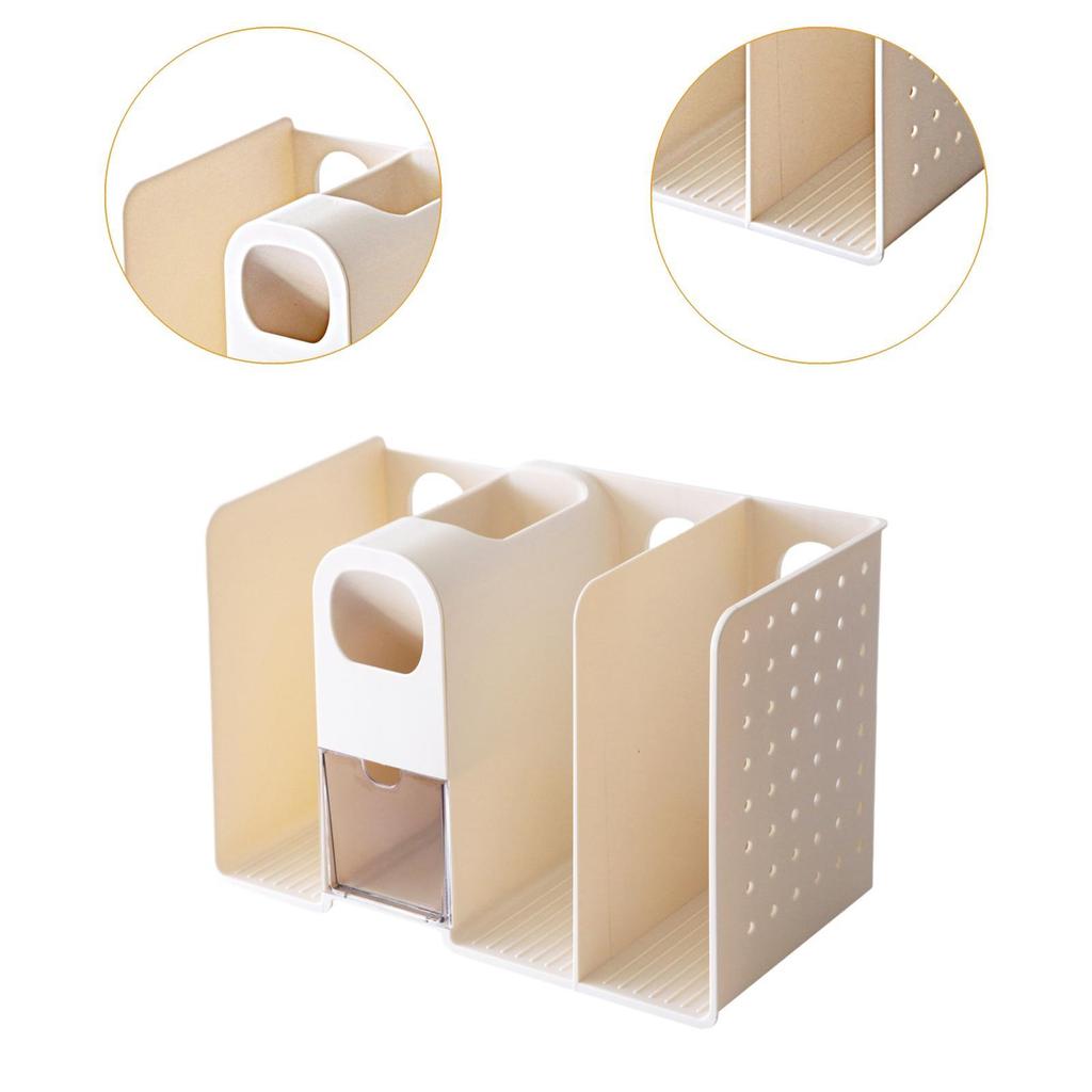 Desk Organizer Storage Box Stationary Storage Portable Office Supplies with Drawer with Pen Holder Book Organizer for Desk Home