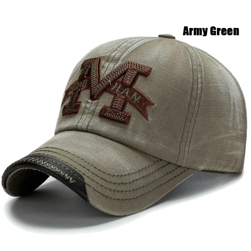 Spring and Autumn Washed Hats Mens Casual Old Baseball Caps Outdoor Embroidered Sun Hats