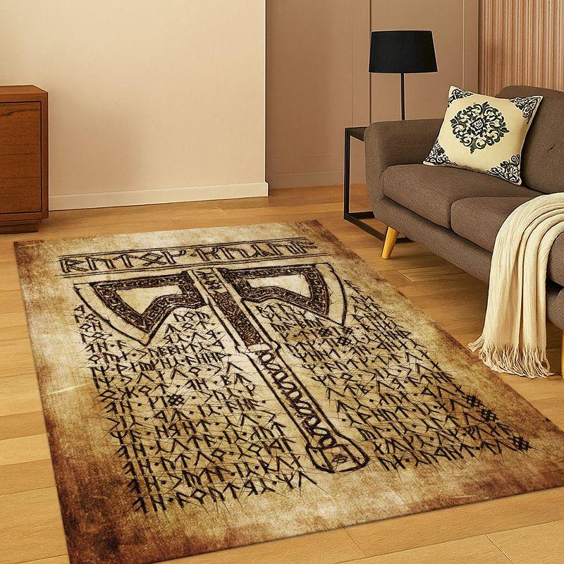 Tappeto Viking WarriorSymbol Valknut Nordic Valhalla per camera da letto, decorazioni per la casa, antiscivolo per bambini 40x60cm