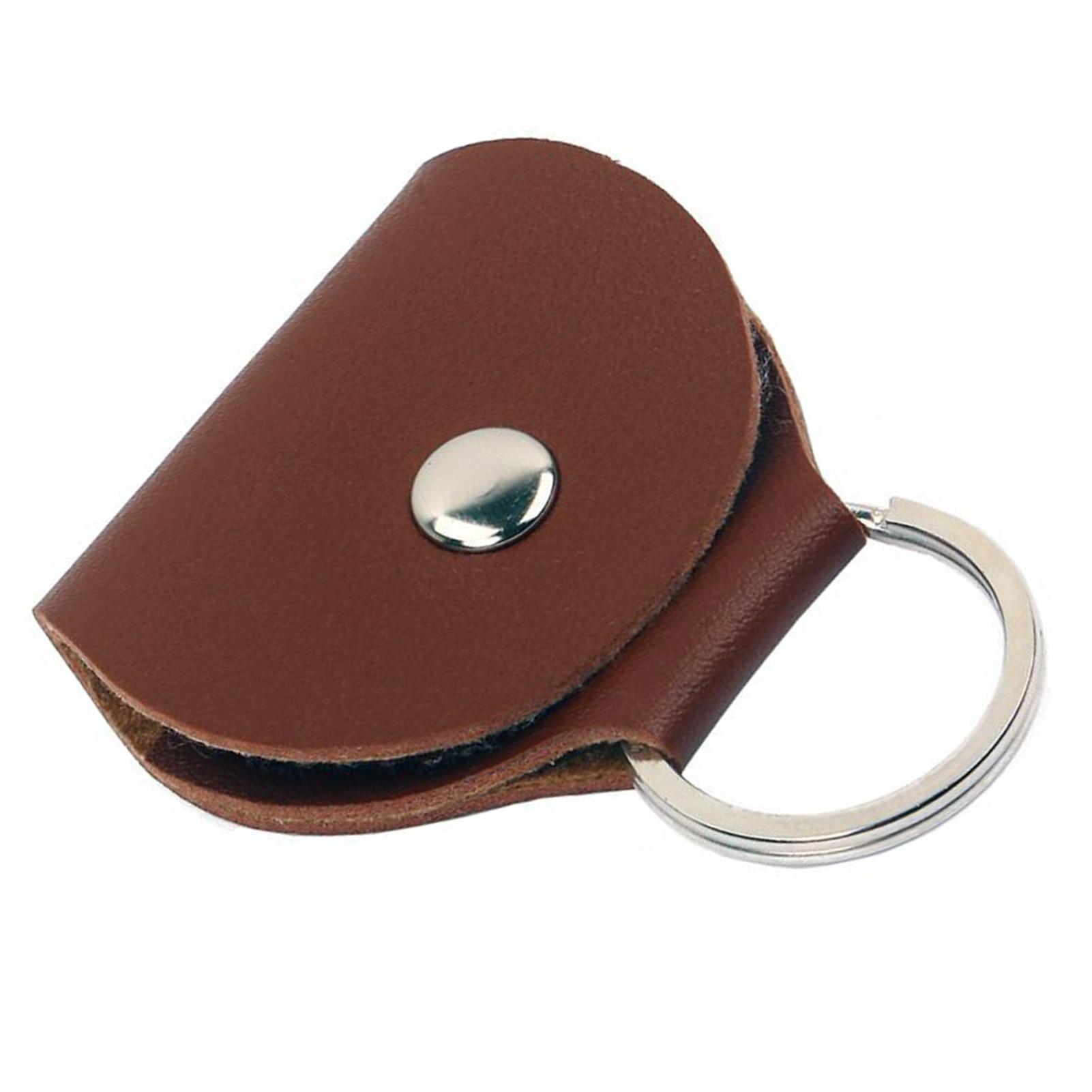 

Guitar Pick Holder Case PU Simple Portable Multifunctional Guitar Pick Bag Keychain Gifts