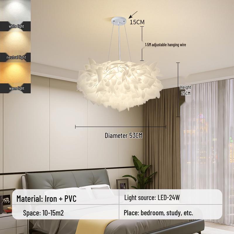 Modern Nordic Chandelier: Creative Warm Lighting for Living Room, Restaurant, Master Bedroom, and Children's Room