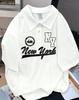 New York Polo Shirt Shirt Art Series T Shirt Short Sleeve Summer Tops Y2k Casual Short Sleeve Jersey Hip Hop Unisex