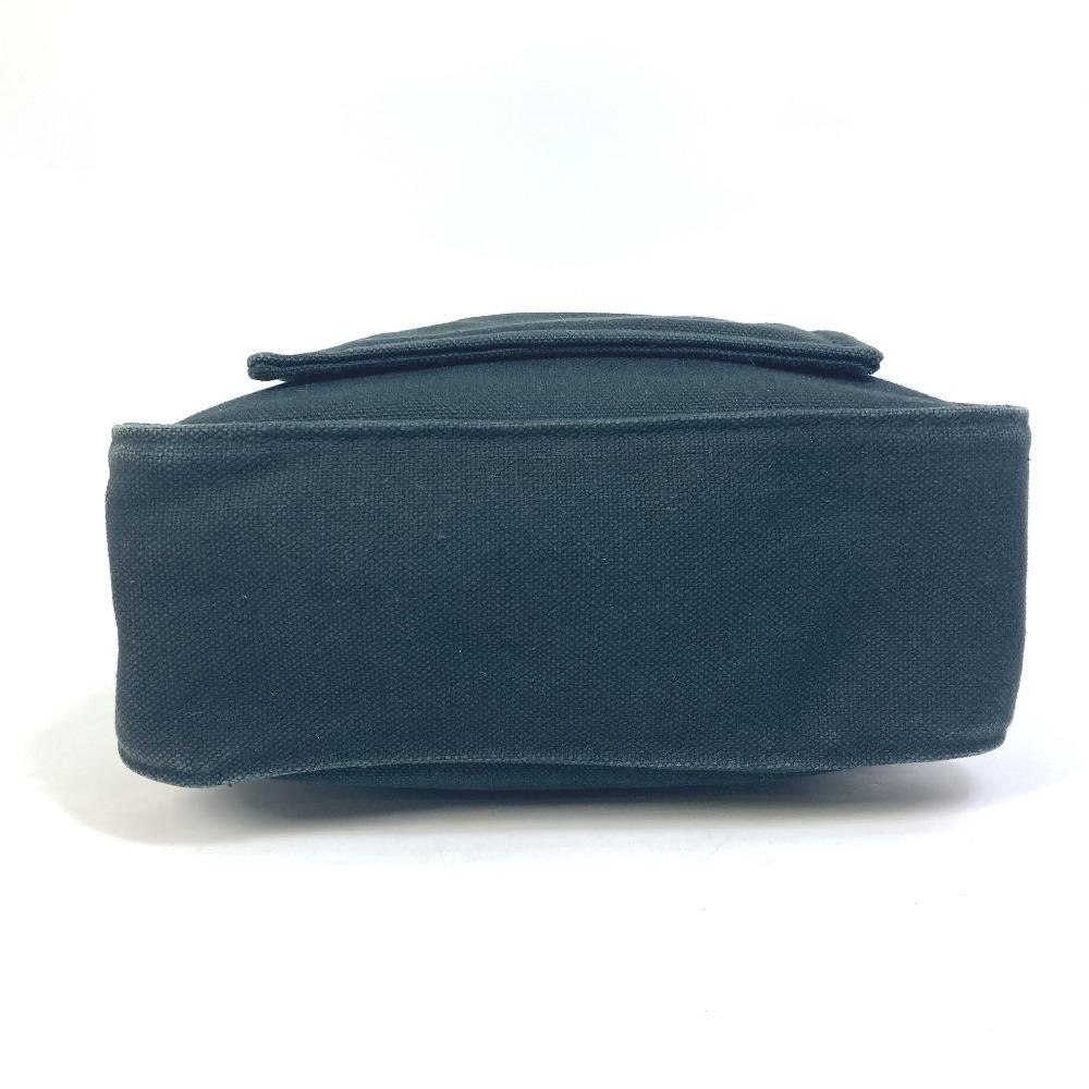 HERMES Shoulder Maruwari PM Shoulder Bag Tote Bag Canvas / Leather Black