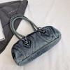 New Trending Fashion Vintage Womens Underarm Purse Denim Tote Bags Casual Shoulder Bags for Ladies