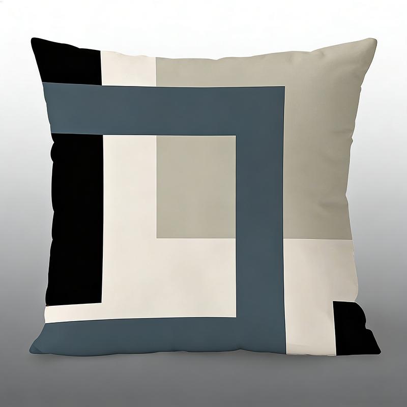 Mid-Century Modern Boho Kissenbezug Abstrakt Geometrisch Sonne Pfirsichhaut Überwurfskissenbezug Heimdekoration Für Sofa Couch Wohnzimmer