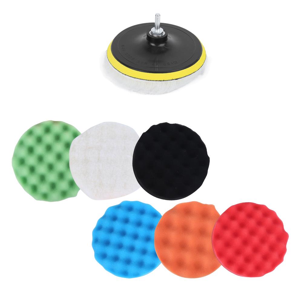 6inch Sponge Polisher Waxing Buffing Disc Pads Wool Polishing Wheel Tool Kit
