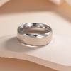 New European and American Popular Jewelry 8mm Men's Titanium Steel Ring, Carved Multi-faceted Edge Ring