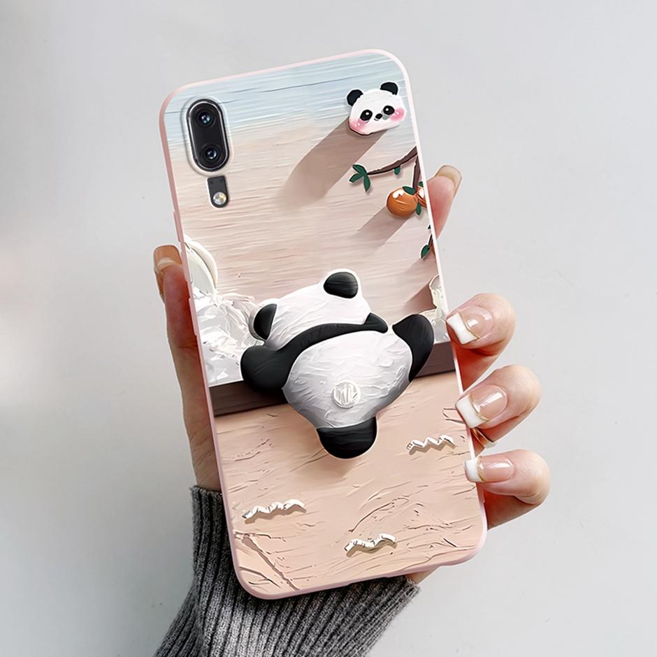 Liquid Silicone Case Fro Huawei P20 cute patterned Shockproof Back Cover Fro Huawei P20 lite/ Nova 3e/P20 Pro/P20 Fro Huawei P20 Pro