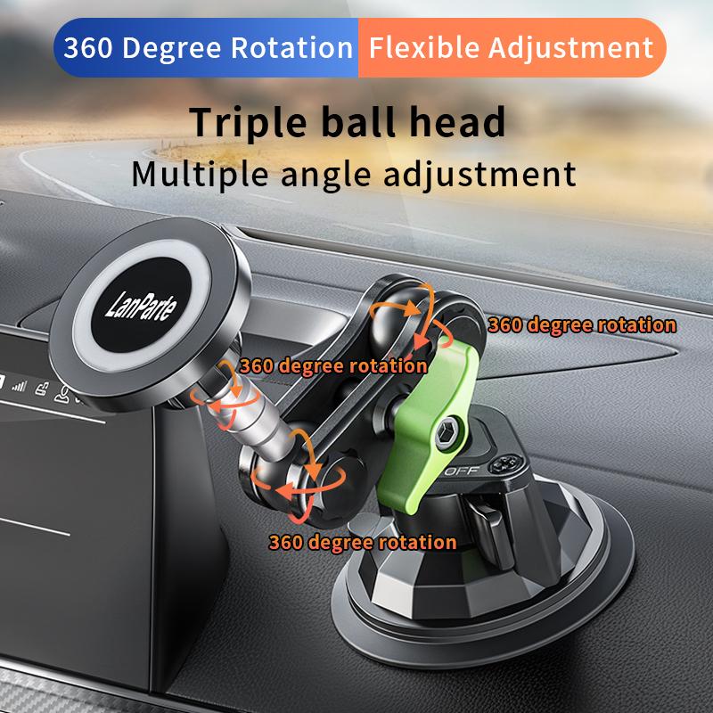 Universal Magnetic Car Phone Holder Dashboard Suction Cup Mount 360 Adjustable Phone Stand Strong Magnets for iPhone