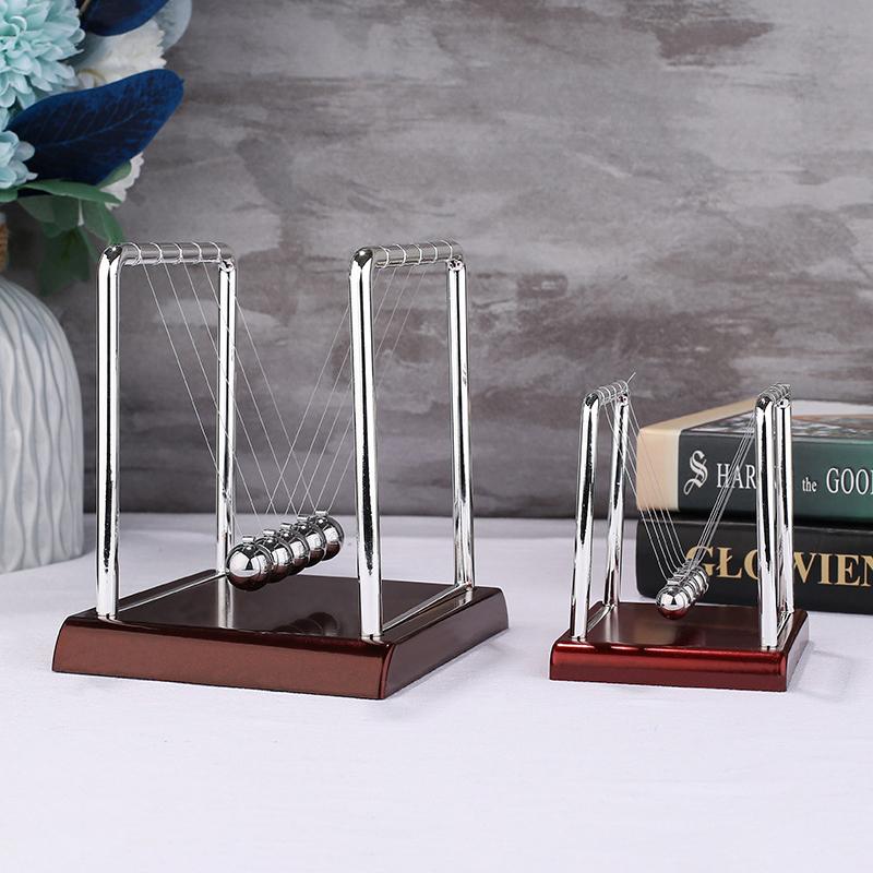 Metal Newton Pendulum Newton Cradle Balance Steel Balls Pendulum Ball Decor Home Decoration Physics Science Pendulum