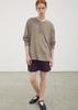 UMARMUNG Italian Light Wool Henley Neck Pullover_Hazel Wood