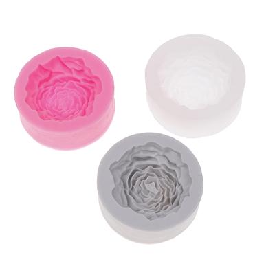 Molde de Silicone 3D Grande Peônia para Vela DIY Artesanal Flor Sabonete Gesso Artesanato Molde Casa Decoração Bolo de Chocolate Ferramenta de Cozimento