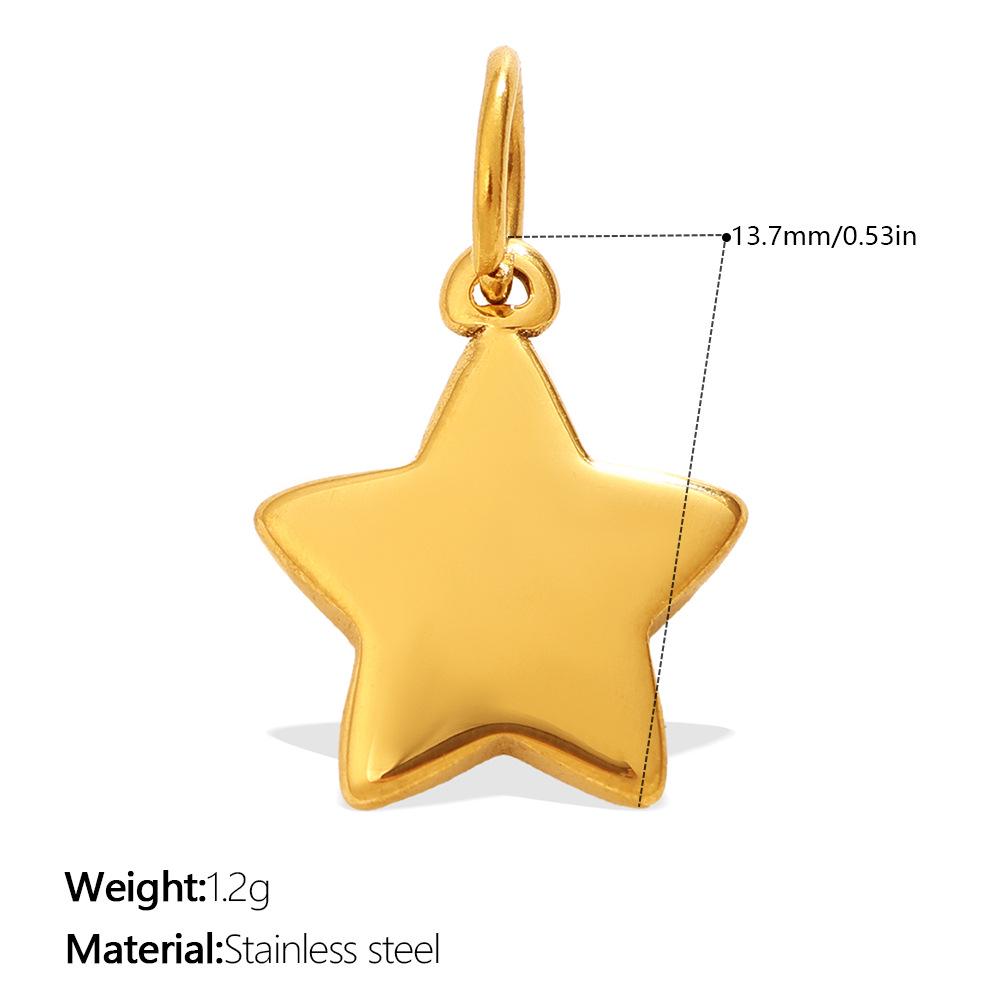 European & American Elegant Star and Moon Stainless Steel Jewelry Set for Women