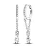 Original 925 Sterling Silver Eardrop Earrings Simple Snake Bone Pattern Hoop Earrings For Women Wedding Birthday Gift