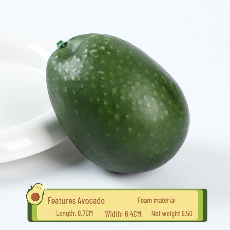Realistic PU Avocado Half Prop for Photography