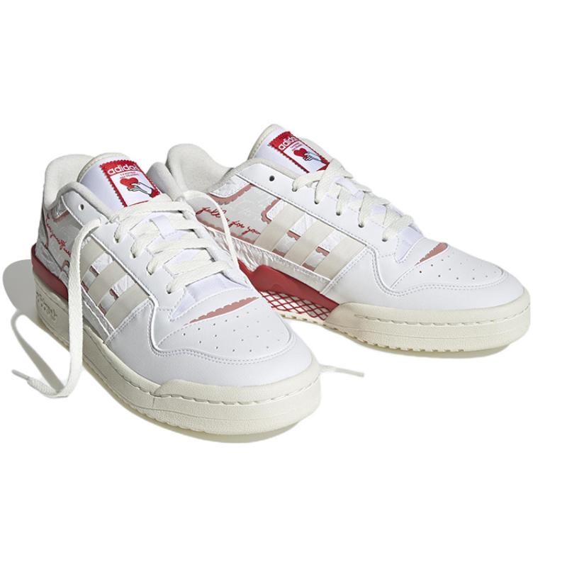 Adidas Originals Forum Exhibit Low 2 'White Red' Women's Sneakers IE7996