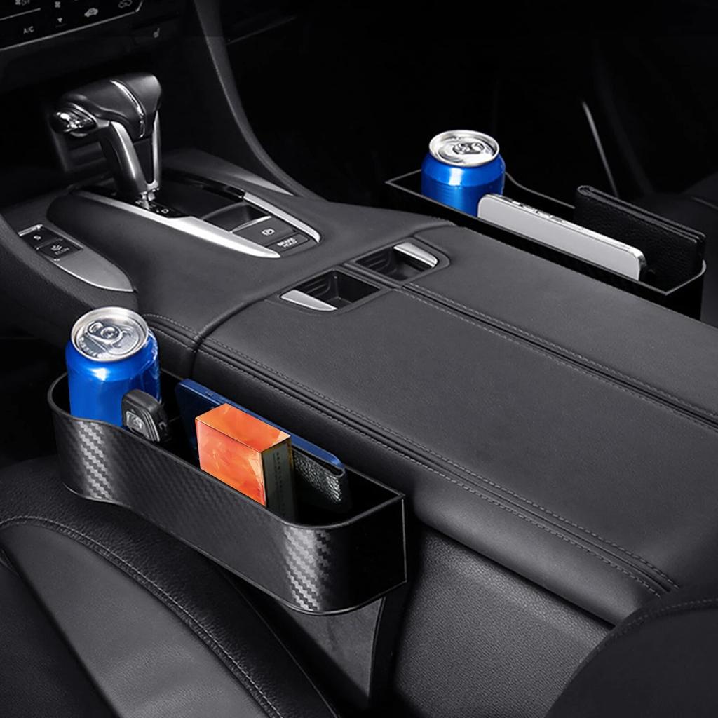 Car Seat Gap Filler Organizer Box Car Front Seat Storage Holder ABS Auto Seat Crevice Slit Organizers Box Universal Car Interior