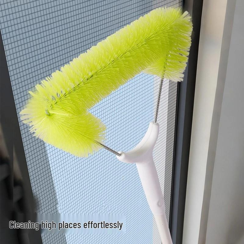 Telescopic Double-Sided Window Cleaning Brush with Long Handle