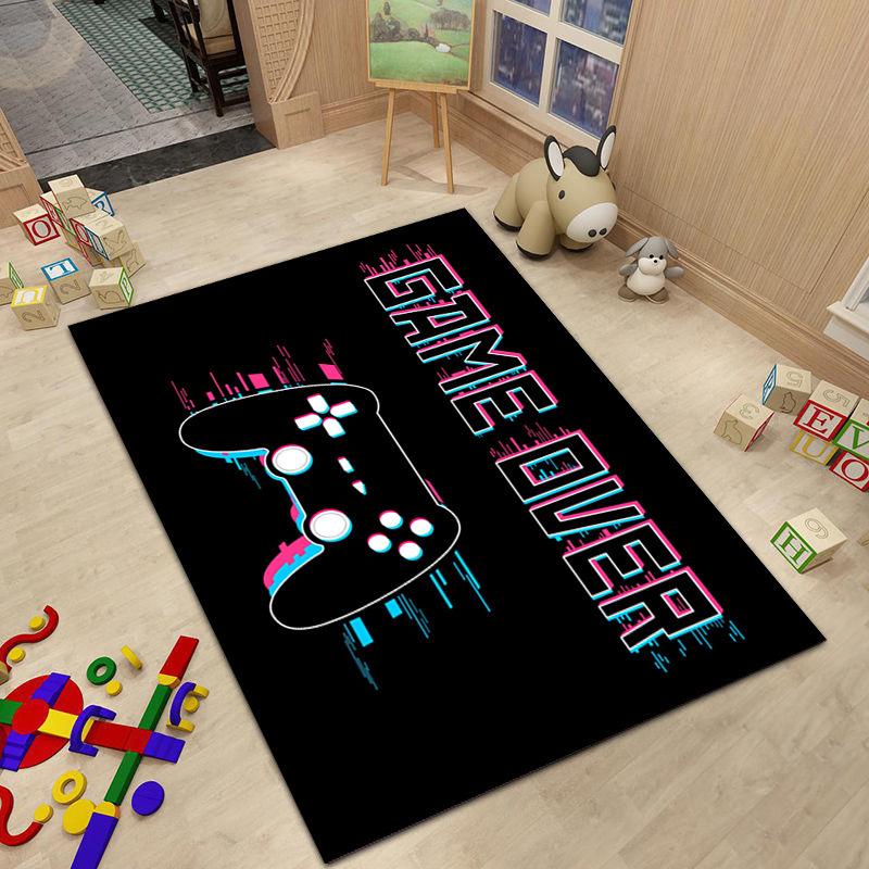 Game Console Carpet Large Living Room Decor Home Stereoscopic Effect Retro Bedroom Rooms Mat Hotel Hall Boy Friend Rugs Decorate