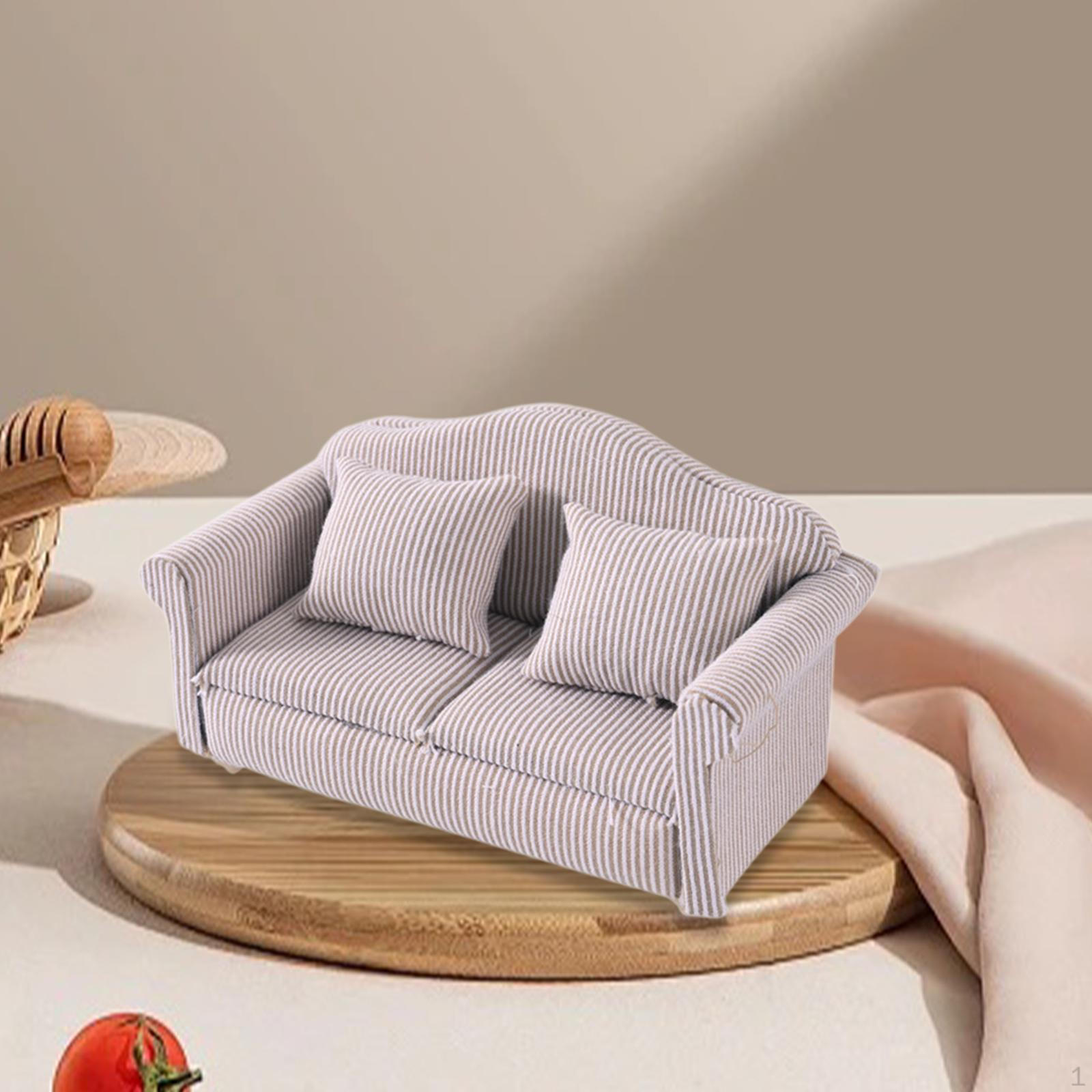 

1/12 кукольный диван для сцен жизни творческая фотосъемка реквизит реалистичная мини-игрушка для детей Style B