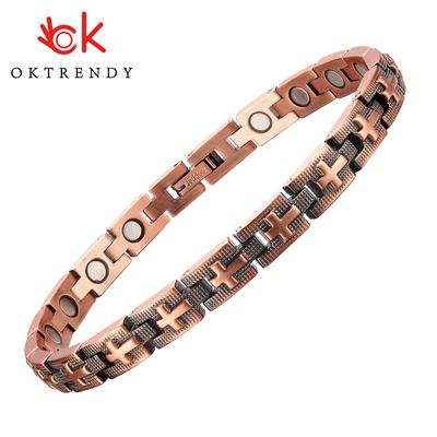 Magnetický náramek z čisté mědi pro ženy Náramek na šperky Magnet Health Energy Therapy náramek