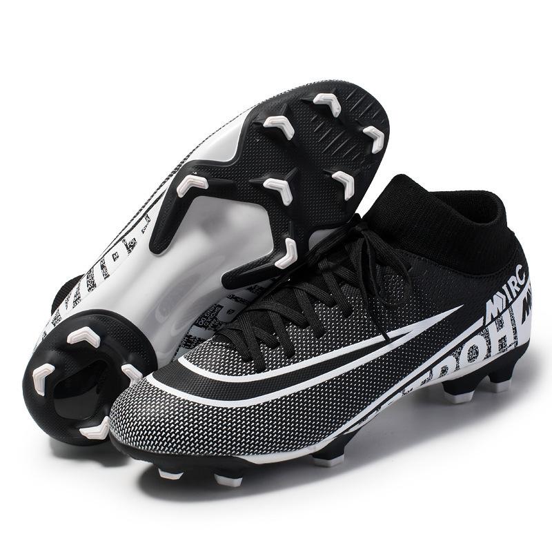 Competition women's football training shoes sports artificial turf couple broken nails children's high-top football shoes men