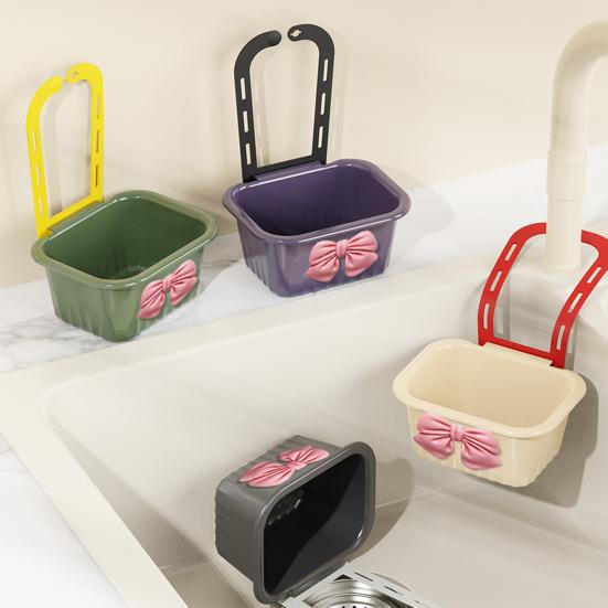 Spülbecken Hänge-Sieb Abgusskorb Großes Fassungsvermögen Schnelltrocknend Einfach zu installieren Verstellbarer Spülbeckenfilter Küchenorganisator